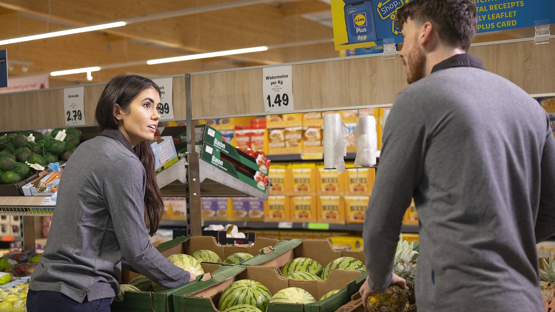 Store - Interaction F&V section